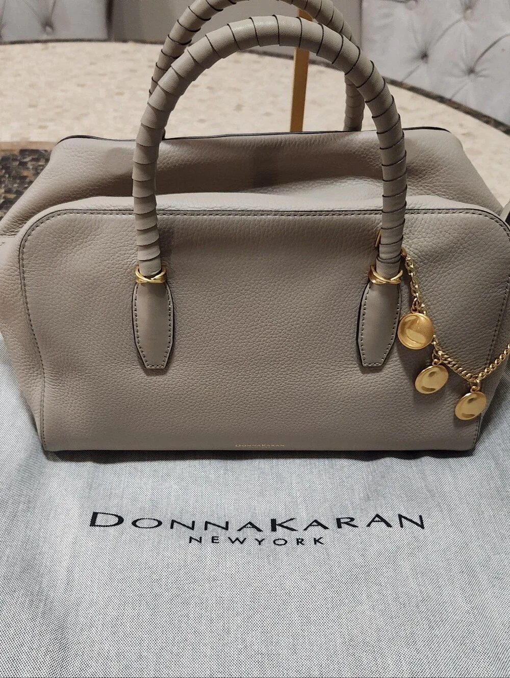 Donna Karen Chantilly Satchel Bag Moth